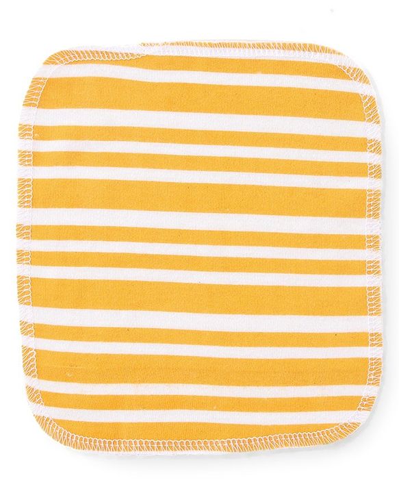 Babyhug Striped Wash Cloths Pack of 6- Multicolor