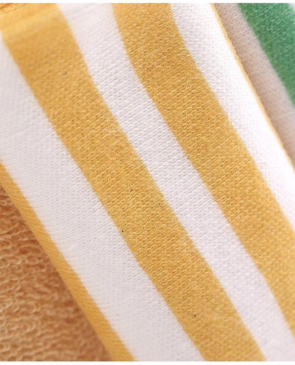 Babyhug Striped Wash Cloths Pack of 6- Multicolor