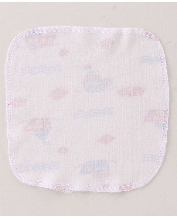 Babyhug Striped Wash Cloths Pack of 6- Multicolor