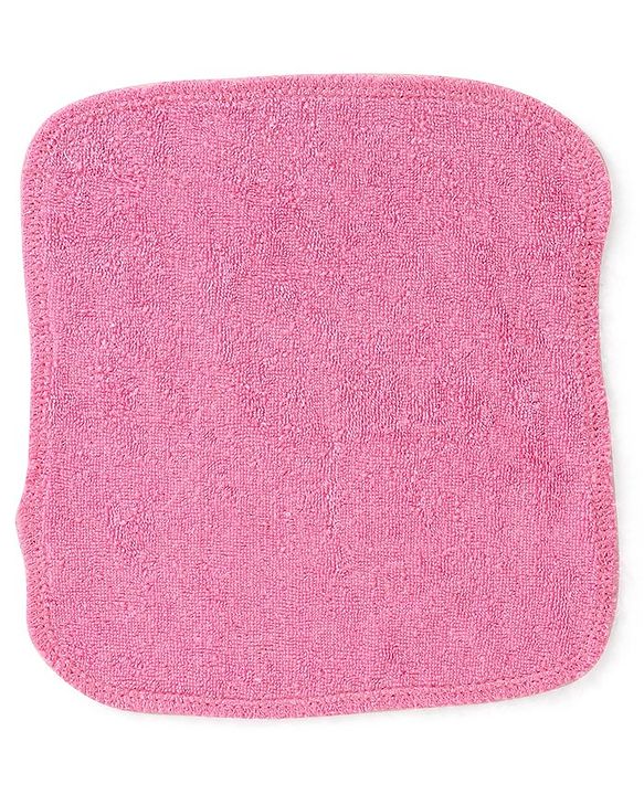 Babyhug Solid Colours Wash Clothes Pack of 6- Multicolor