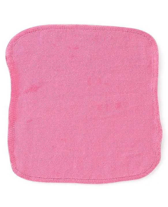 Babyhug Solid Colours Wash Clothes Pack of 6- Multicolor