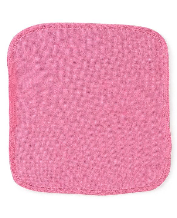 Babyhug Solid Colours Wash Clothes Pack of 6- Multicolor