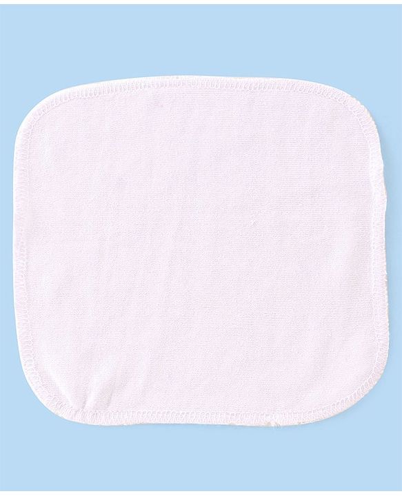 Babyhug Solid Colours Wash Clothes Pack of 6- Multicolor