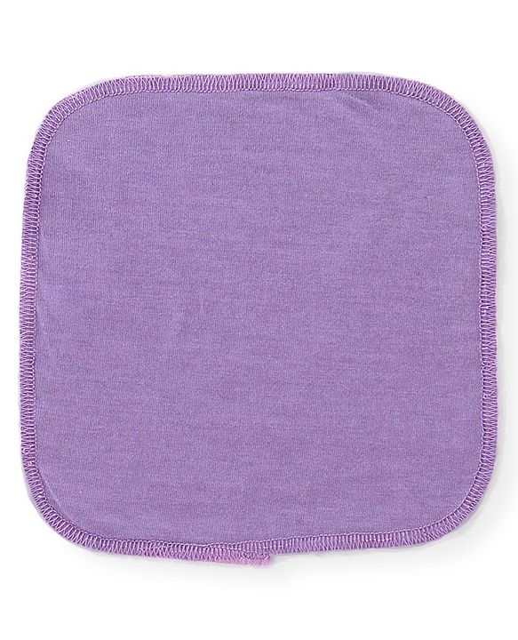 Babyhug Solid Colours Wash Clothes Pack of 6- Multicolor