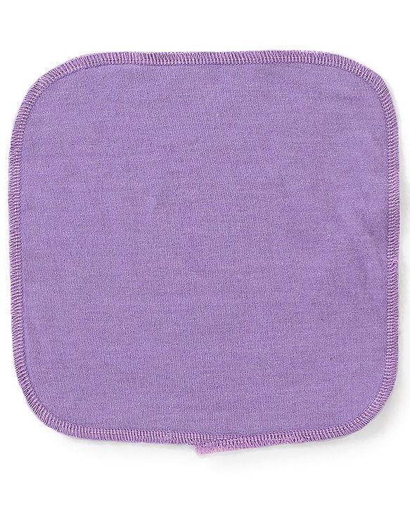 Babyhug Solid Colours Wash Clothes Pack of 6- Multicolor