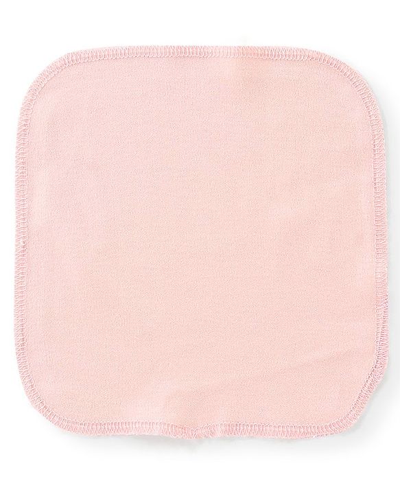 Babyhug Solid Colours Wash Clothes Pack of 6- Multicolor