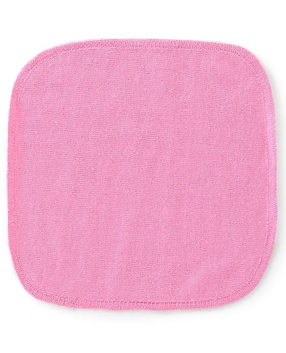 Babyhug Solid Colours Wash Clothes Pack of 6- Multicolor