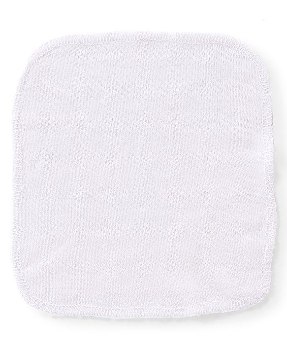 Babyhug Solid Colours Wash Clothes Pack of 6- Multicolor