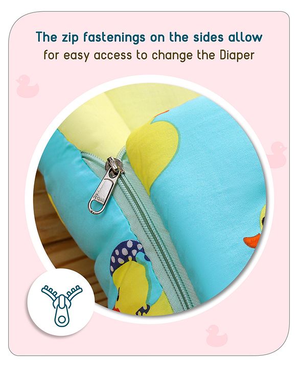 Babyhug Premium Bedding Super Save Combo Set of 3 Duck Print - Blue