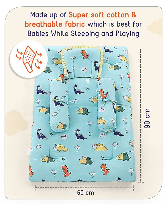 Babyhug Premium Bedding Super Save Combo Set of 3 Duck Print - Blue