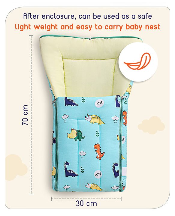Babyhug Premium Bedding Super Save Combo Set of 3 Duck Print - Blue