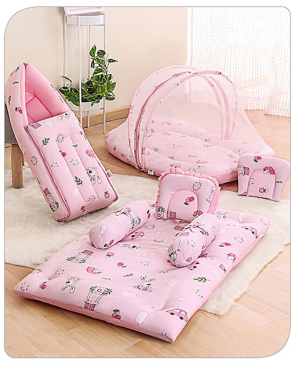 Babyhug Premium Bedding Super Save Combo Set of 3 Duck Print - Blue