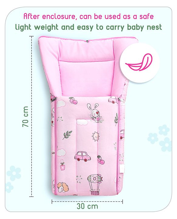 Babyhug Premium Bedding Super Save Combo Set of 3 Duck Print - Blue