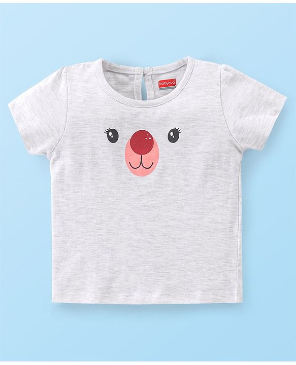 Babyhug 100% Cotton Knit Half Sleeves Tee With Puppy Graphics Pack Of 3- Multicolour