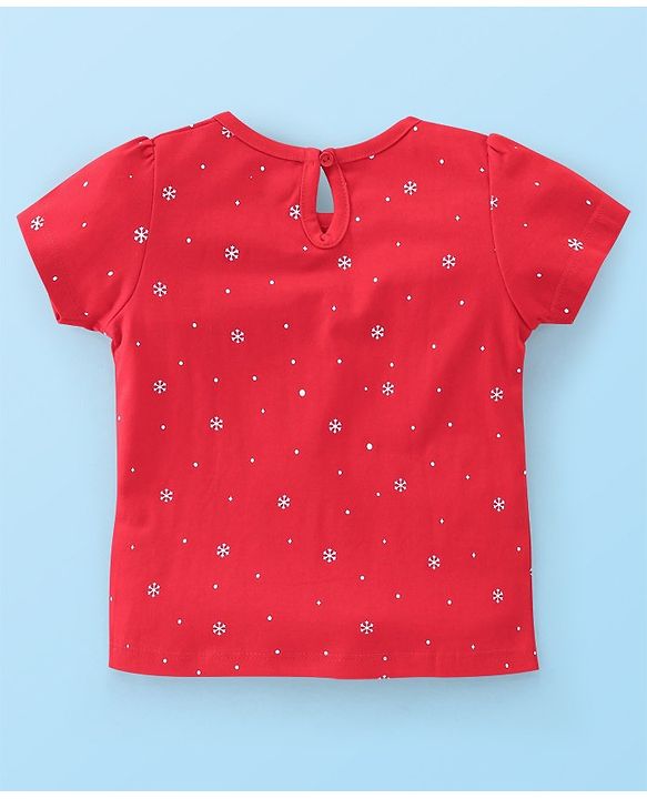 Babyhug 100% Cotton Knit Half Sleeves Tee With Puppy Graphics Pack Of 3- Multicolour