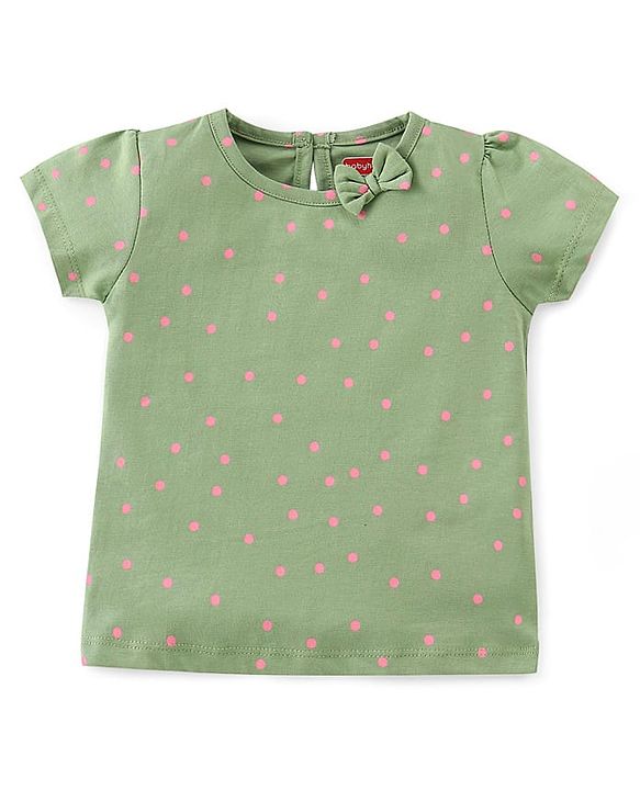Babyhug 100% Cotton Knit Half Sleeves Top Floral Print Pack Of 2 - Multicolor