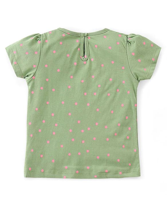 Babyhug 100% Cotton Knit Half Sleeves Top Floral Print Pack Of 2 - Multicolor