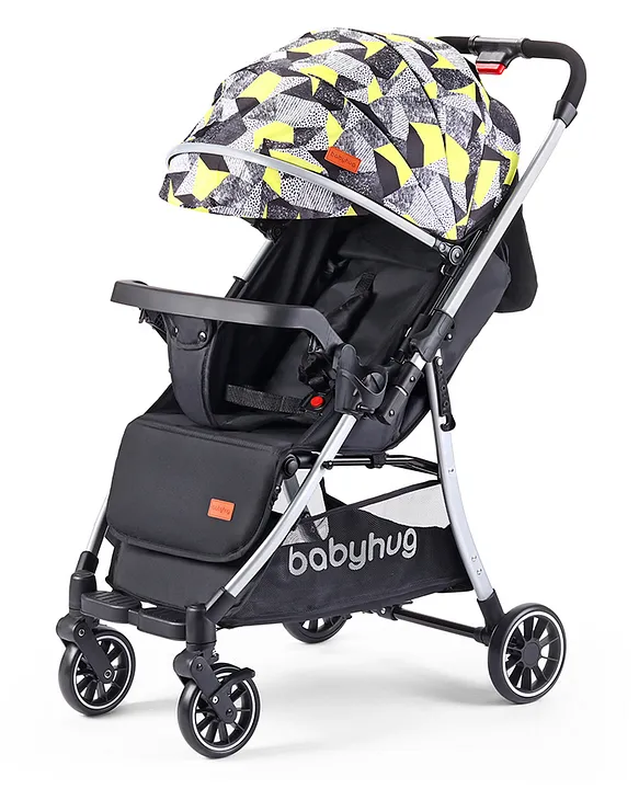 Babyhug Travel Compact Baby Stroller with Reversible Handle Adjustable Backrest Canopy Yellow Online in India Buy at Best Price from FirstCry 15161216