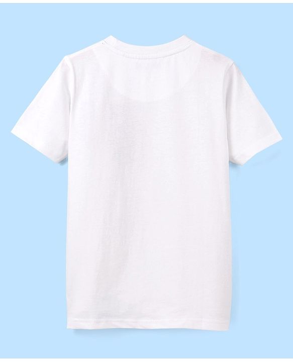 Pine Kids Cotton Half Sleeves T-Shirt Sailing Yacht Club Print - Snow White