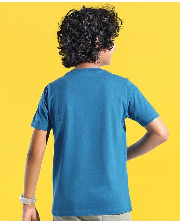 Pine Kids 100% Cotton Knit Half Sleeves T-Shirt Tyrannosaur Printed - Seaport