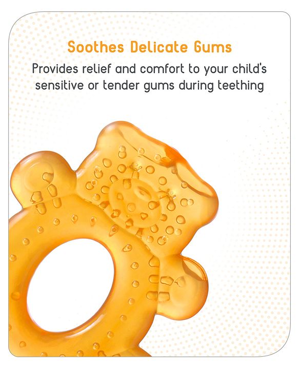 Babyhug Water Filled Teddy Shape Teether - Pink