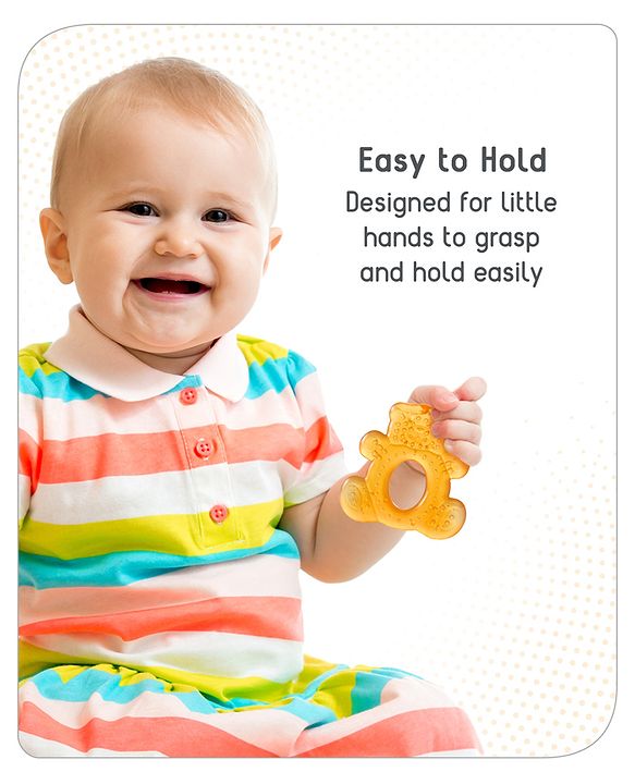Babyhug Water Filled Teddy Shape Teether - Pink