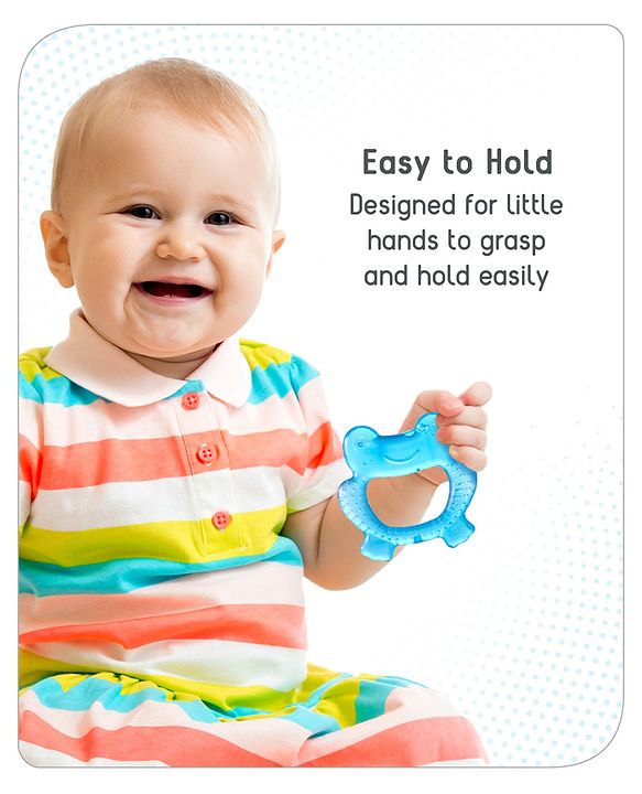 Babyhug Water Filled Frog Shape Teether -Pink