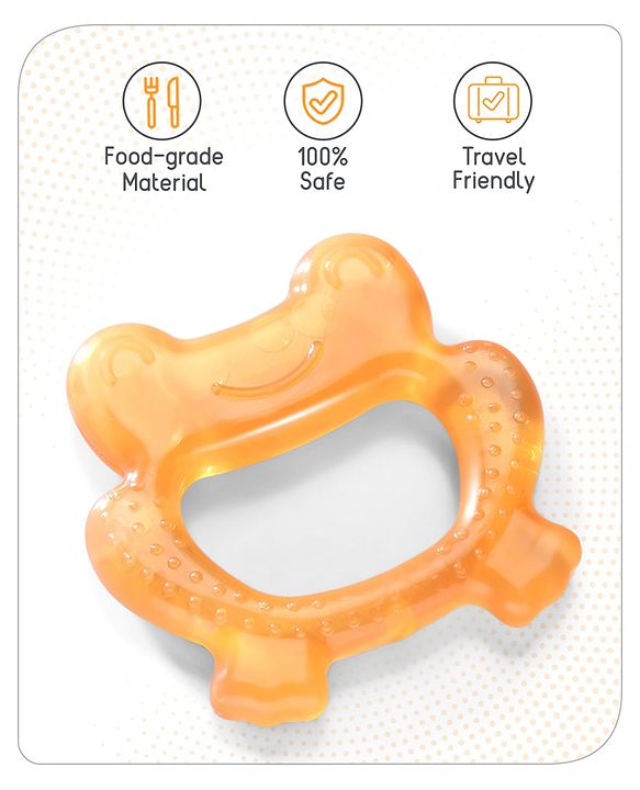 Babyhug Water Filled Frog Shape Teether -Pink