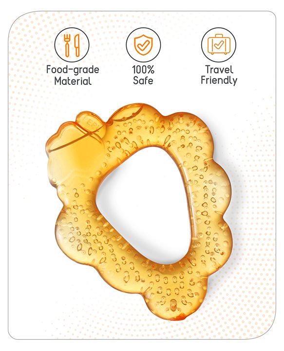 Babyhug Water Filled Cherry Shape Teether -Orange