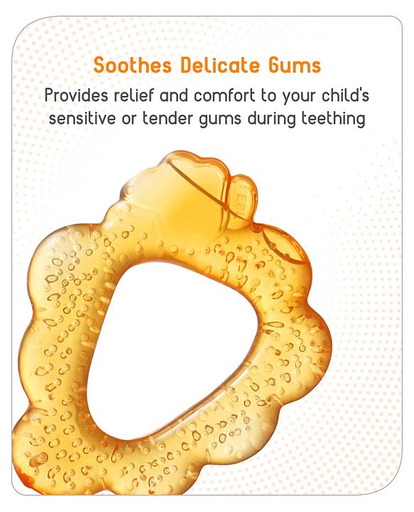 Babyhug Water Filled Cherry Shape Teether -Orange
