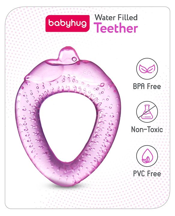 Babyhug Water Filled Berry Shape Teether -Pink
