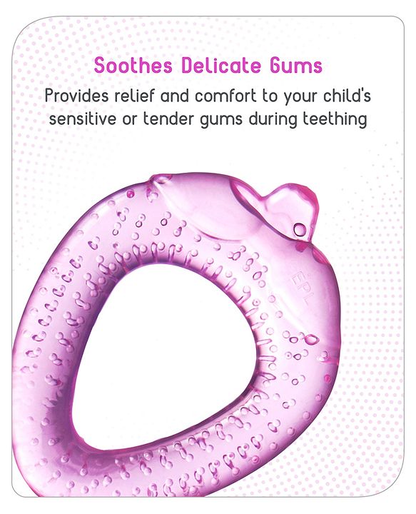 Babyhug Water Filled Berry Shape Teether -Pink