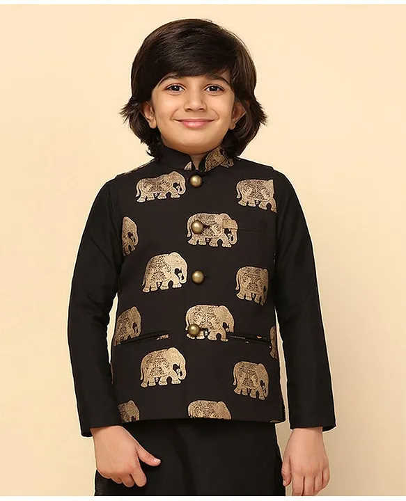 Elephant print hotsell nehru jacket