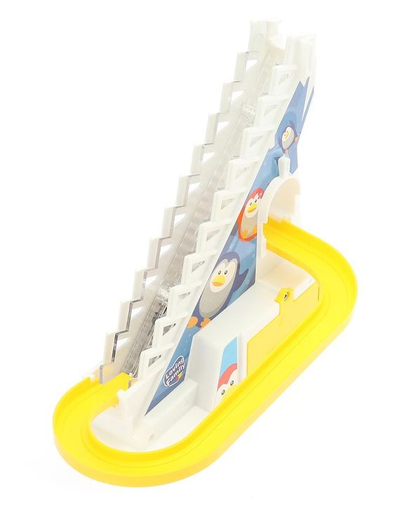 Babyhug Happy Penguin Track Playset with Music & Lights Multicolor |Racing Track With Penguins Climbing & Sliding | Encourage Active Play & Visual Tracking skill Development |Multicolor | BIS Certifed