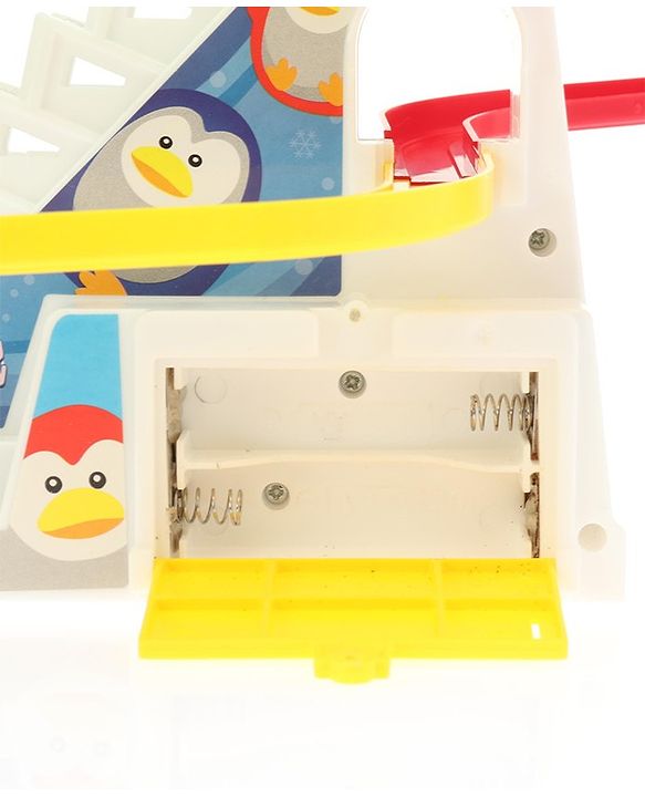 Babyhug Happy Penguin Track Playset with Music & Lights Multicolor |Racing Track With Penguins Climbing & Sliding | Encourage Active Play & Visual Tracking skill Development |Multicolor | BIS Certifed