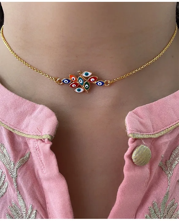 Braided brocade choker necklace with dainty fabric flower pendant – Soyara  Ethnics Studio