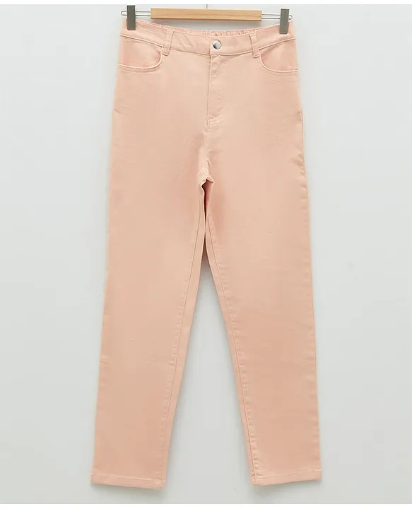 trumpet trousers of cotton gabardine