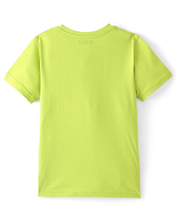 Pine Kids 100 % Cotton Half Sleeves Round Neck T-Shirt - Blue