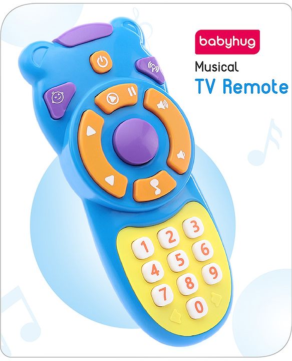 Babyhug Musical TV Remote Control Toy (Colour May Vary)