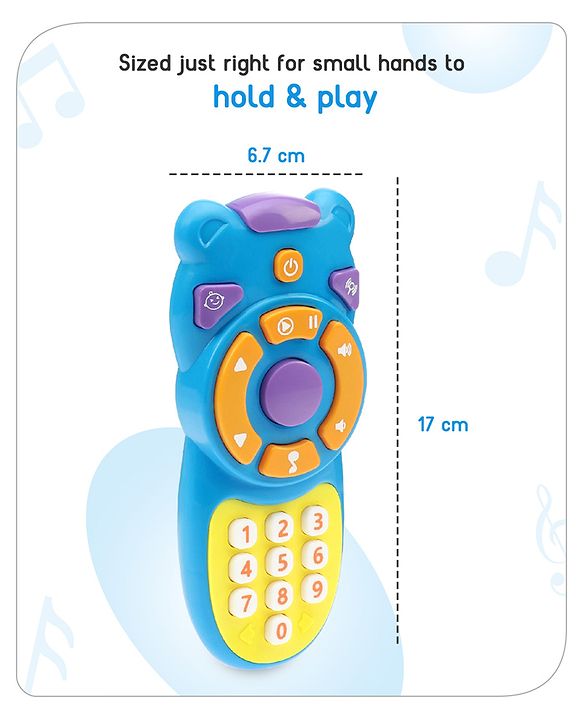 Babyhug Musical TV Remote Control Toy (Colour May Vary)