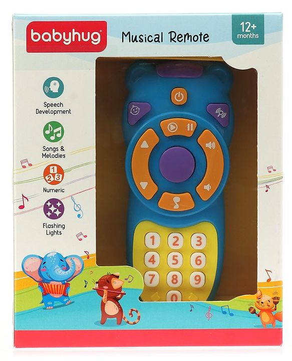 Babyhug Musical TV Remote Control Toy (Colour May Vary)