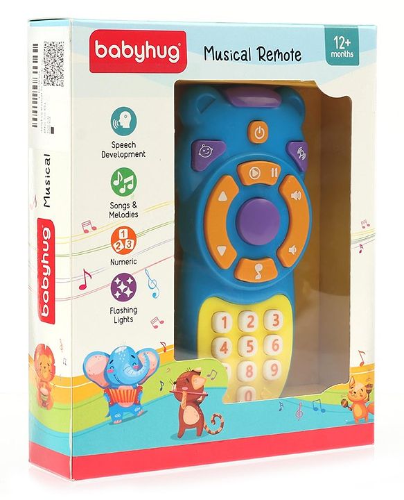 Babyhug Musical TV Remote Control Toy (Colour May Vary)