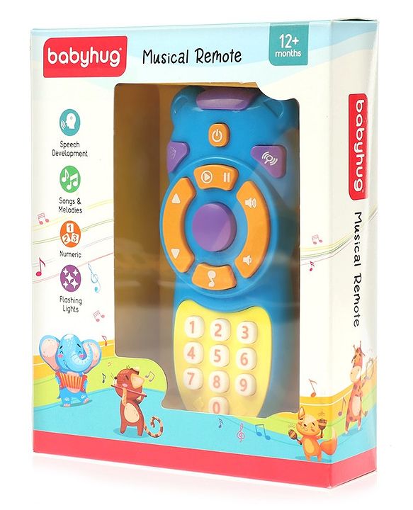 Babyhug Musical TV Remote Control Toy (Colour May Vary)