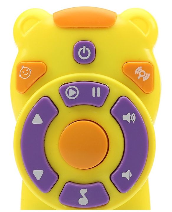 Babyhug Musical TV Remote Control Toy - Colour May Vary | Fun Sound & Light Toy for Kids | Encourages Sensory Development | Child-Safe & Non-Toxic | Ideal Gift for 3+ Months | BIS Certified