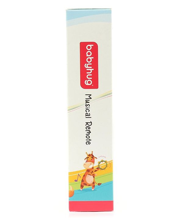 Babyhug Musical TV Remote Control Toy - Colour May Vary | Fun Sound & Light Toy for Kids | Encourages Sensory Development | Child-Safe & Non-Toxic | Ideal Gift for 3+ Months | BIS Certified