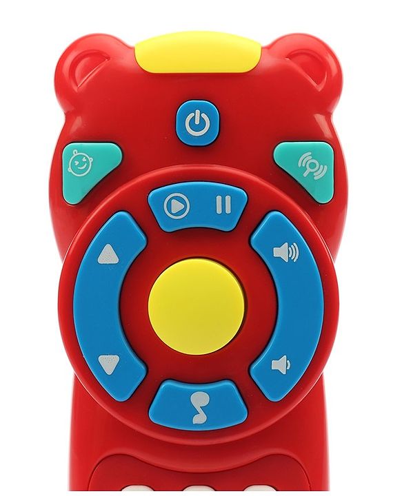 Babyhug Musical TV Remote Control Toy - Colour May Vary | Fun Sound & Light Toy for Kids | Encourages Sensory Development | Child-Safe & Non-Toxic | Ideal Gift for 3+ Months | BIS Certified