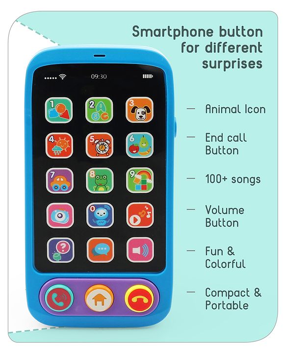 Babyhug Musical Smartphone Toy -(Color & Print May Vary)