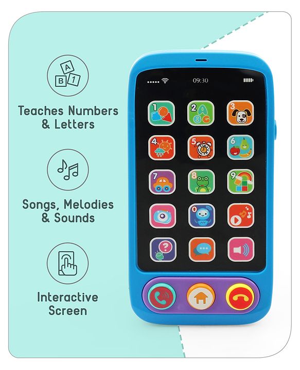 Babyhug Musical Smartphone Toy -(Color & Print May Vary)