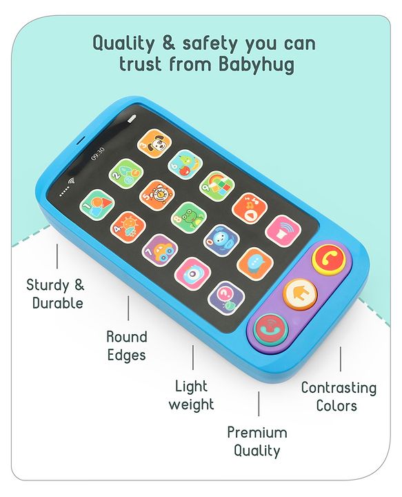 Babyhug Musical Smartphone Toy -(Color & Print May Vary)