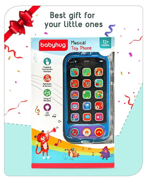 Babyhug Musical Smartphone Toy -(Color & Print May Vary)